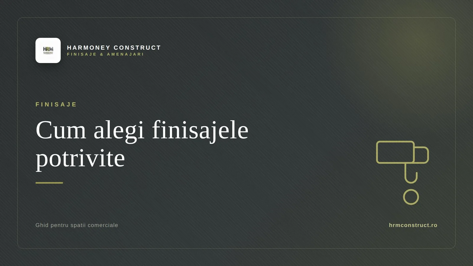 Finisaje interioare intr-un spatiu comercial modern