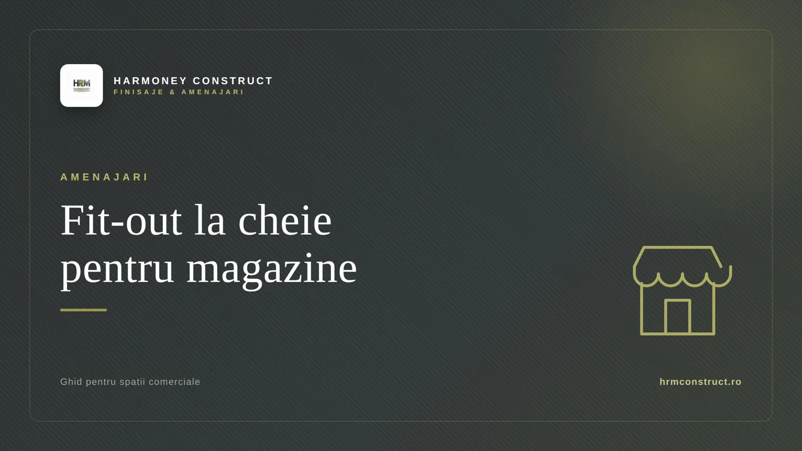 Amenajare la cheie a unui spatiu comercial